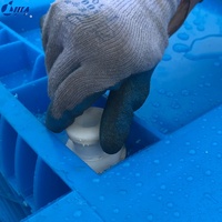 Vierge HDPE de qualité alimentaire grand récipient en plastique industriel pour le stockage des aliments