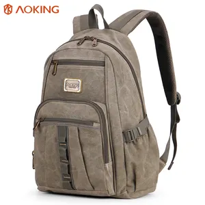 Laptop Backpack New Arrival Heavy Duty Outdoor Leisure Custom Vintage Canvas Backpack School Rucksack With Laptop Compartment