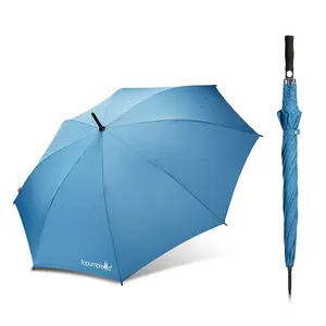 High-Quality Wholesale Manufacturer Factory Custom Auto Open Solid Color Windproof Golf Umbrella