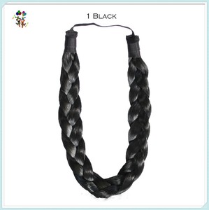 Diadema trenzada Natural para niñas, <span class=keywords><strong>moño</strong></span> sintético, HPC-0118 - Product Image 3