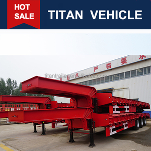 <span class=keywords><strong>Pas</strong></span> <span class=keywords><strong>cher</strong></span> prix largement utilisé 3 essieu 60 ton semi surbaissées remorques de camions pour heavy duty equipment transport - Product Image 1