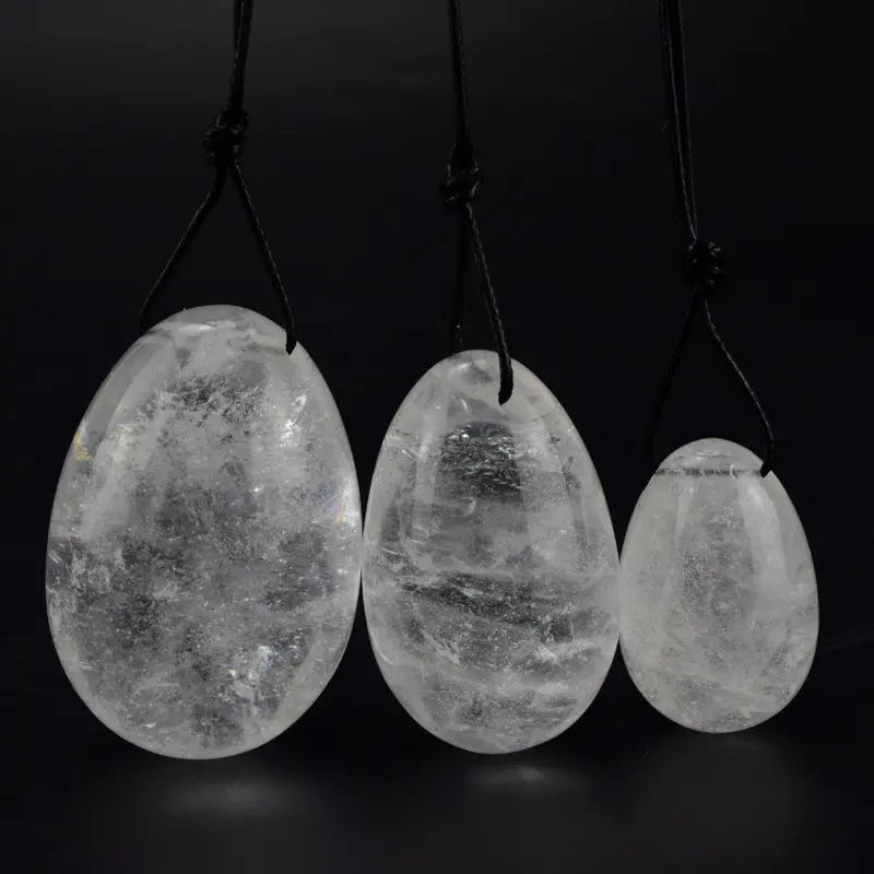 Venta al por mayor piedra natural de cristal de cuarzo de piedra pulida huevos para la venta