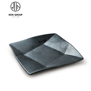Vente en gros, vaisselle personnalisée, <span class=keywords><strong>pas</strong></span> <span class=keywords><strong>cher</strong></span>, Restaurant, Banquet, hôtel, Buffet, Horeca, vaisselle noire mate, <span class=keywords><strong>assiette</strong></span> ronde en céramique - Product Image 6