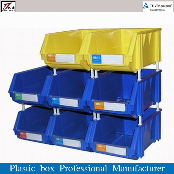 de almacenamiento apilable bin de plástico caja