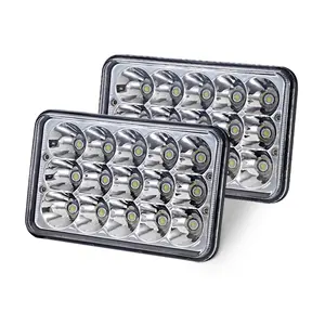 Đèn Led DRL Chùm Sáng Thấp 5 Inch Siêu Sáng Đèn Pha Led 4X6 Xe Tải Vuông Kín Cho Sierra