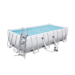<span class=keywords><strong>Piscine</strong></span> hors sol rectangulaire <span class=keywords><strong>Bestway</strong></span> 56465 Power Steel, structure en acier, 5,49 m x 2,74 m x 1,22 m - Product Image 1