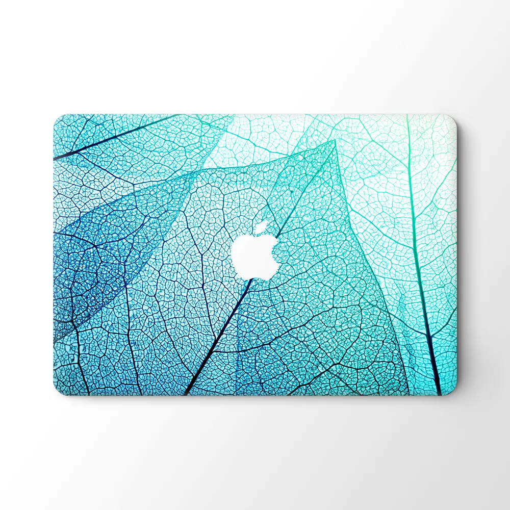 Hot Sell Blue Green Leaf Mac Stickers for Apple Macbook Air 13