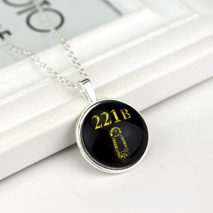 Popular Puerta Sherlock 221B película Collar collares Para Niños Niñas - Product Image 2