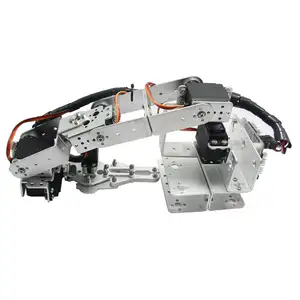 Kit de montaje de garra de abrazadera de brazo de Robot de aluminio, brazo robótico mecánico para Arduino, 6 DOF