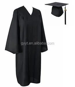 Nieuwe high school Graduation cap gown 100% Matt Polyester kamerjassen