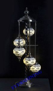 2016 Estambul Mosaico Arte Iluminación de Suelo, Hotsale <span class=keywords><strong>Turco</strong></span> Forjado Lámpara de Pie de Hierro para <span class=keywords><strong>el</strong></span> Hogar - Product Image 2