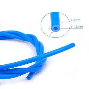 Biru ID 1.9 Mm OD 4 Mm Hitam Tabung PTFE Teflonto Bowden Extruder 1.75 Mm Fila Kloning Capricornus Tabung