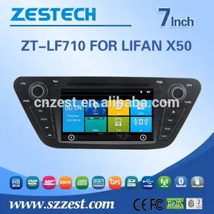 Nhà máy kỹ thuật số máy nghe nhạc phương tiện truyền thông vedio dvd GPS 7" 2 din xe Trung Quốc xe bluetooth cho Lifan X50