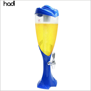 Distributeur de bière à tirage vertical portable avec fond <span class=keywords><strong>en</strong></span> ABS triangulaire commercial, 3L, avec tube à glace LED, pour bar - Product Image 2