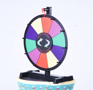 12 inch <span class=keywords><strong>Tabletop</strong></span> chơi game bánh xe giải thưởng quay để giành chiến thắng hiển thị - Product Image 2