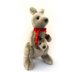 Giocattoli <span class=keywords><strong>di</strong></span> <span class=keywords><strong>Peluche</strong></span> Animali Lavorati all'Uncinetto, <span class=keywords><strong>Canguro</strong></span> con Cucciolo - Product Image 3