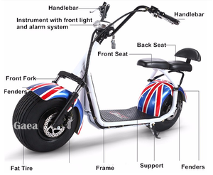 Gaea electric scooter tyre big wheels mobility scooter <span class=keywords><strong>snow</strong></span> scooter - Product Image 5