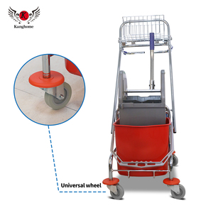 Seau à essorer double avec serpillière, en plastique écologique de haute qualité, 34L, pour usage domestique et commercial, vente en gros, usine fiable - Product Image 3