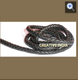 Cuerdas Trenzadas de Cuero de Reptil CI en Oferta, Cuerdas Redondas Hechas a Mano para Joyería y Suministros, Compra al por Mayor, MOQ de 100 Metros - Product Image 3