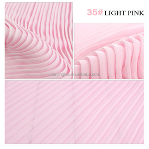 ผ้าชีฟองจีบแบบธรรมดา 75D สีชมพู ราคาโรงงาน - Product Image 1
