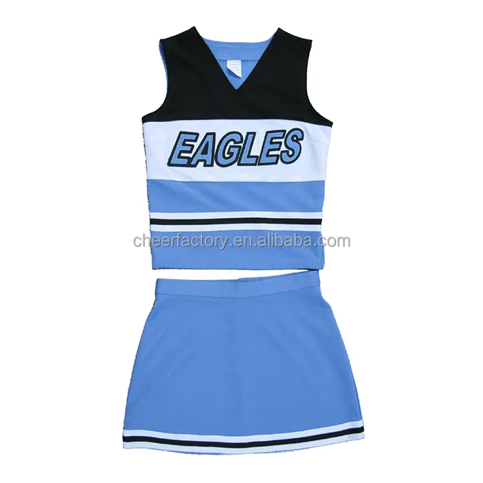 Atacado personalizado roupas cheerleader meninas uniforme com alta qualidade