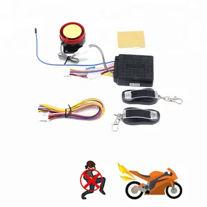 12V 125DB skuter sepeda motor Remote kontrol mesin mulai tanpa kunci antimaling keamanan klakson MP3 Sistem Alarm