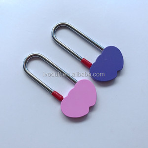 Ivoduff tình yêu khóa ổ khóa màu sắc khác nhau tình yêu trái tim ổ khóa với Key - Product Image 5