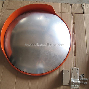 في الهواء الطلق حركة المرور دائرية البولي كربونات الفولاذ المقاوم للصدأ مرآة محدبة - Product Image 2