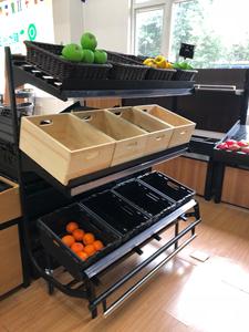 Móvil 3 capa estante de metal para frutas y verduras tienda al por menor en línea plataforma - Product Image 3
