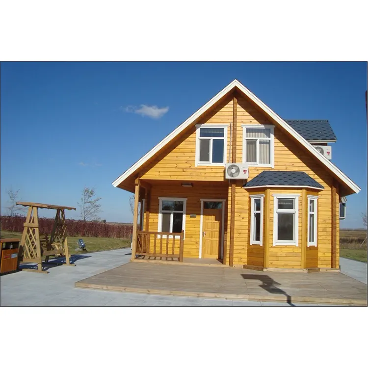 Недорогой двухэтажный контейнер, сборный деревянный дом из сосны России
