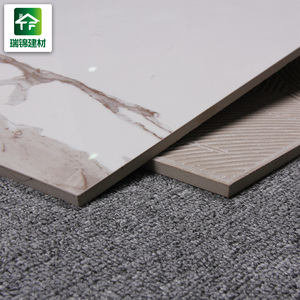 Brillante 80x80 60x60 alta pulido porcelana azulejos Calacatta mármol blanco dolomita baldosas para el hogar - Product Image 4