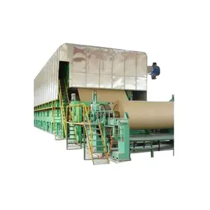 1575mm 6tpd process kraft paper waste paper recycling papermaking machinery