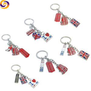 Porte-clés <span class=keywords><strong>en</strong></span> alliage d'émail, porte-clé souvenir à double pont, pour téléphone, 20 pièces - Product Image 3