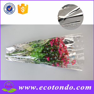 Metalizado de envoltura de <span class=keywords><strong>la</strong></span> flor bolso de <span class=keywords><strong>la</strong></span> película cono Circular celofán para embalaje ramo - Product Image 1