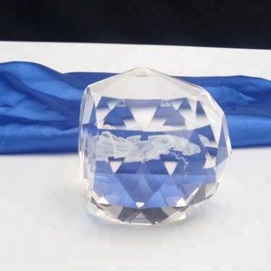Haute Qualité Ronde À Facettes Cristal taillé 3D <span class=keywords><strong>Laser</strong></span> Cristal Blanc Balle K9 Verre Cut <span class=keywords><strong>Boule</strong></span> Pour La Maison Décoration - Product Image 2