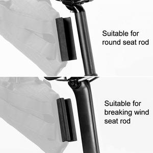 Sella della bici Bikepacking Sacchetto Impermeabile Sede di <span class=keywords><strong>Bicicletta</strong></span> Pacchetto di Coda Del Sacchetto di Grande Capacità Nero - Product Image 4