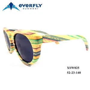 Wholesale Colorful Frames Wood Sunglasses Bamboo Glasses China Factory Cheap Wooden Low MOQ Sunglasses In Stock