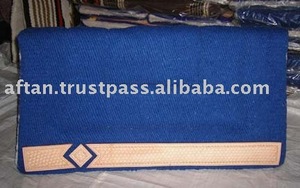 Almohadilla de sillín occidental de calidad superior, lana NZ con cojín trasero de piel, Parche de cuero acolchado, los mejores productos para caballos - Product Image 2