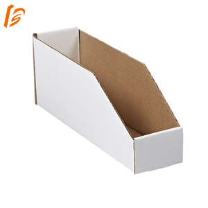 白い段ボール紙段ボール箱箱折りたたみ式収納ボックスエンボスマット & 光沢ラミネーション付き - Product Image 2