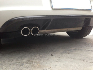 Jc Sportline Auto GTI Look carbone Fiber MK6 diffuseur arrière double tuyaux pour VW Golf 6 VI - Product Image 6