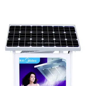 Double sides waterproof solar advertising LED lighting box