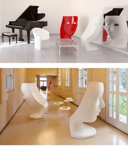 Muebles de dormitorio modernos para sala de estar, silla de ocio relajante de fibra de vidrio para exteriores