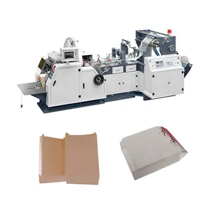 Máquina para hacer bolsas de papel kraft de fondo plano