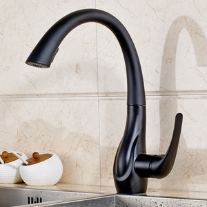 Grifo de Cocina monomando Negro Mate con boquilla rociador extensible - Product Image 1