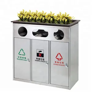 <span class=keywords><strong>Prix</strong></span> des conteneurs à déchets commerciaux en acier inoxydable à 3 compartiments - Product Image 1
