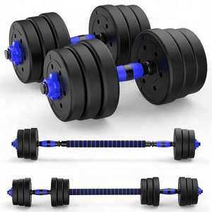 Offre Spéciale <span class=keywords><strong>poids</strong></span> <span class=keywords><strong>De</strong></span> Levage haute qualité ciment 10kg/20kg réglable gym haltère mancuernas ensemble - Product Image 3