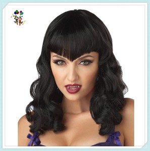 Cosplay Đảng trang phục dành cho người lớn màu đen vĩnh cửu mong muốn Ma Cà Rồng tổng hợp Halloween Tóc Giả HPC-0082 - Product Image 2