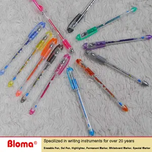 Kokulu fantezi çocuklar için 24 renkler glitter jel kalemler okul ve günlük yaşam dekorasyon
