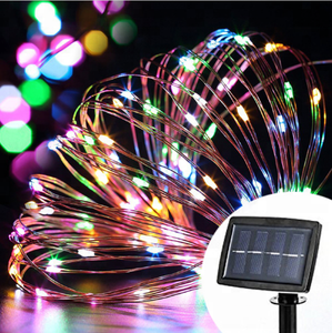 10M 100 <strong>LED</strong> Solar Power Fairy Lamp Copper <strong>Wire</strong> String <strong>Light</strong> Outdoor Garden Christmas Lighting for Party Decor - Product Image 5