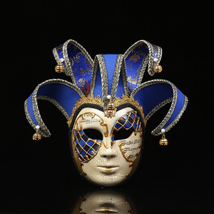 Maschera Integrale per Carnevale, Costume da <span class=keywords><strong>Joker</strong></span>, Maschera da Giullare, Accessorio per Feste 43*16cm HMV-007 Multicolore CN;ZHE CE - Product Image 4